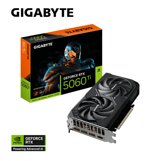 Gigabyte GeForce RTX 5060 Ti WINDFORCE MAX OC 8GB Graphics Card